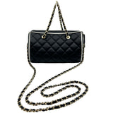 シャネル CHANEL マトラッセボストンショルダーバッグ AP4515 ブラック/ホワイト ラムスキン レディース ショルダーバッグ