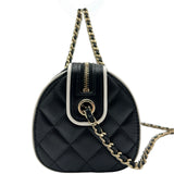 シャネル CHANEL マトラッセボストンショルダーバッグ AP4515 ブラック/ホワイト ラムスキン レディース ショルダーバッグ