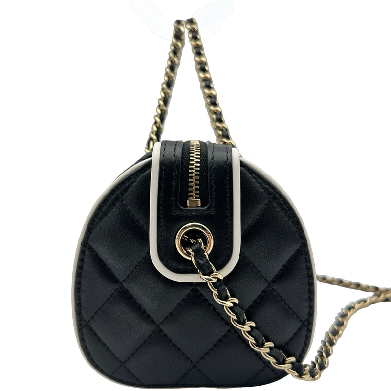 シャネル CHANEL マトラッセボストンショルダーバッグ AP4515 ブラック