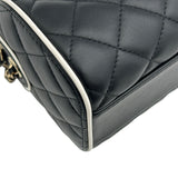 シャネル CHANEL マトラッセボストンショルダーバッグ AP4515 ブラック/ホワイト ラムスキン レディース ショルダーバッグ