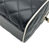 シャネル CHANEL マトラッセボストンショルダーバッグ AP4515 ブラック/ホワイト ラムスキン レディース ショルダーバッグ