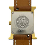 エルメス HERMES Hウォッチ　ドゥブルトゥール HH1.201 ホワイト ステンレススチール 腕時計