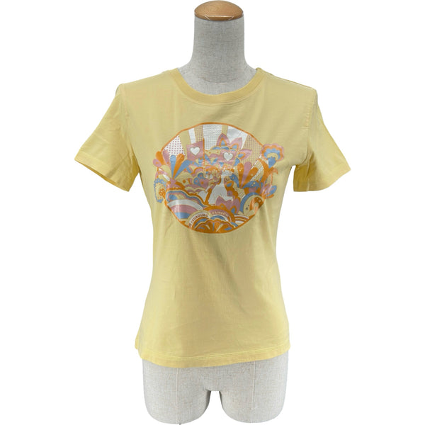 エルメス HERMES カルトゥッシュ半袖Tシャツ 2E4613DU イエロー