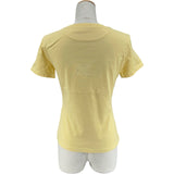 エルメス HERMES カルトゥッシュ半袖Tシャツ 2E4613DU イエロー コットン レディース 半袖Ｔシャツ