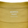 エルメス HERMES カルトゥッシュ半袖Tシャツ 2E4613DU イエロー コットン レディース 半袖Ｔシャツ