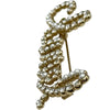 シャネル CHANEL ロゴヘアクリップ ゴールド メタル/フェイクパール/ラインストーン アクセサリー