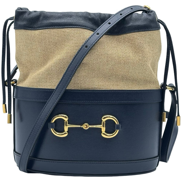 グッチ GUCCI ホースビット 1955 バケットショルダー 602118 ネイビー