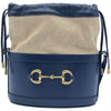 グッチ GUCCI ホースビット 1955 バケットショルダー 602118 ネイビー レザー/キャンバス レディース ショルダーバッグ