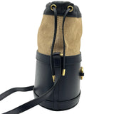 グッチ GUCCI ホースビット 1955 バケットショルダー 602118 ネイビー レザー/キャンバス レディース ショルダーバッグ