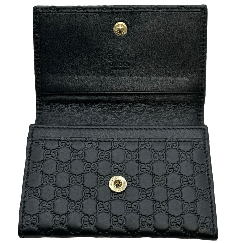グッチ GUCCI マイクログッチシマ カードケース 544030 ブラック