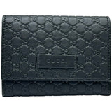 グッチ GUCCI マイクログッチシマ カードケース 544030 ブラック レザー メンズ カードケース