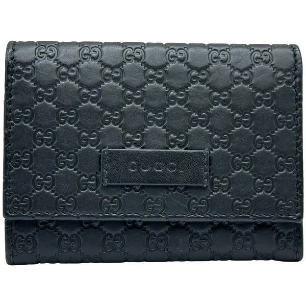 グッチ GUCCI マイクログッチシマ カードケース 544030 ブラック