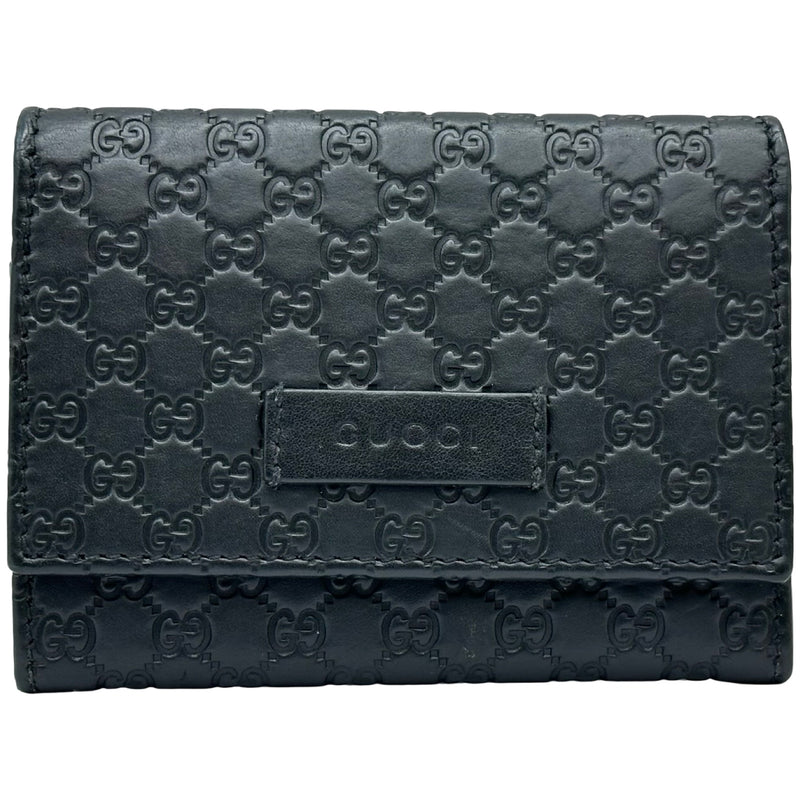 グッチ GUCCI マイクログッチシマ カードケース 544030 ブラック