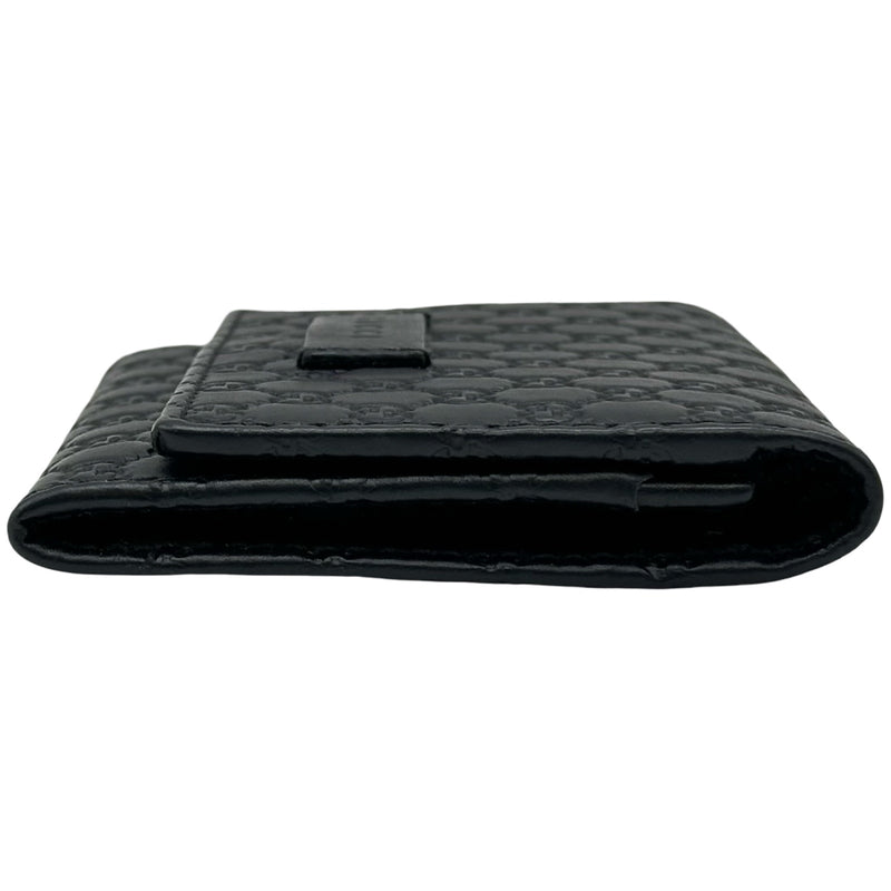 【GUCCI】グッチ ケース マイクログッチシマ ブラック レザー 544248 203887/md16538ar グッチ GUCCI マイクログッチシマ カードケース 544030 ブラック