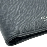 セリーヌ CELINE バイフォールド ウォレット 10C873 ブラック シルバー金具 メンズ 二つ折り財布