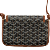 ゴヤール GOYARD プリュメ ブラック/ブラウン　 ゴヤールディンキャンバス ユニセックス ショルダーバッグ
