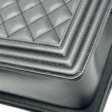 シャネル CHANEL ボーイシャネル25 A67086 28番台 ブラック キャビアスキン レディース ショルダーバッグ