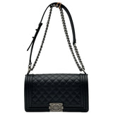 シャネル CHANEL ボーイシャネル25 A67086 28番台 ブラック キャビアスキン レディース ショルダーバッグ
