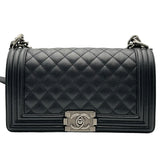 シャネル CHANEL ボーイシャネル25 A67086 28番台 ブラック キャビアスキン レディース ショルダーバッグ
