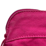 エルメス HERMES ボリードポーチミニミニ ピンク シルバー金具 コットン レディース ポーチ
