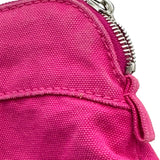エルメス HERMES ボリードポーチミニミニ ピンク シルバー金具 コットン レディース ポーチ