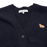MAISON KITSUNE ベイビーフォックス ウールカーディガン PW00501KT1006 ネイビー ウール レディース カーディガン
