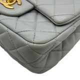 シャネル CHANEL ミニマトラッセ ボールチェーン AS1786 29番台 ライトグレー ゴールド金具 ラムスキン レディース ショルダーバッグ