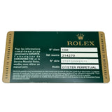 ロレックス ROLEX エクスプローラー1 214270 ブラック ステンレススチール 自動巻き メンズ 腕時計