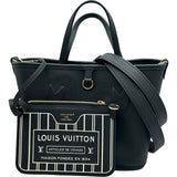 ルイ・ヴィトン LOUIS VUITTON ネヴァーフル・インサイドアウトBB M28347 ブラック グレインレザー/モノグラム レディース ショルダーバッグ