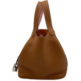 エルメス HERMES ピコタンロックPM エクラ W刻印 ゴールド/サクラ シルバー金具 トリヨン/スイフト レディース ハンドバッグ