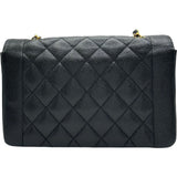 シャネル CHANEL ダイアナ25 A01165 3番台 ブラック ゴールド金具 キャビアスキン レディース ショルダーバッグ