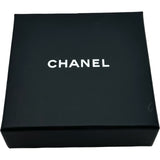 シャネル CHANEL ココマークオーバルブローチ ブラック ゴールド金具 ラムスキン/メタル アクセサリー