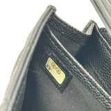 シャネル CHANEL ボーイシャネル ロングフラップウォレット A80286 23番台 ブラック シルバー金具 キャビアスキン レディース 長財布
