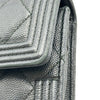 シャネル CHANEL ボーイシャネル ロングフラップウォレット A80286 23番台 ブラック シルバー金具 キャビアスキン レディース 長財布