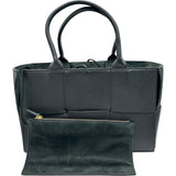 ボッテガ・ヴェネタ BOTTEGA VENETA スモールアルコトート 652867 ブラック レザー レディース トートバッグ
