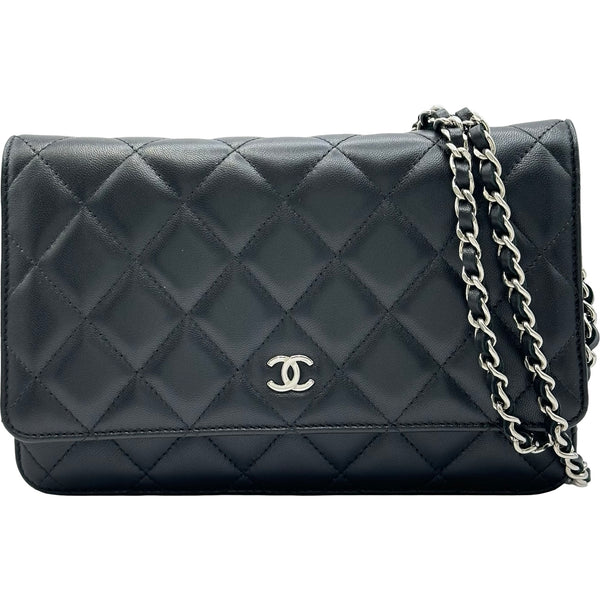 シャネル CHANEL マトラッセチェーンウォレット AP0250 ブラック