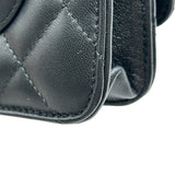 シャネル CHANEL マトラッセチェーンウォレット AP0250 ブラック シルバー金具 ラムスキン レディース ショルダーバッグ