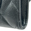 シャネル CHANEL マトラッセ クラシック ロングフラップウォレット AP0241 ブラック シルバー金具 キャビアスキン レディース 長財布