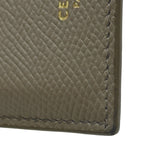 セリーヌ CELINE コンパクトカードホルダー グレージュ ゴールド金具 レザー レディース カードケース