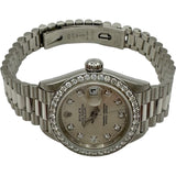 ロレックス ROLEX デイトジャスト 69136G シルバー プラチナ 自動巻き レディース 腕時計
