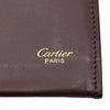 カルティエ Cartier マストラインカードケース ボルドー カーフスキン レディース カードケース