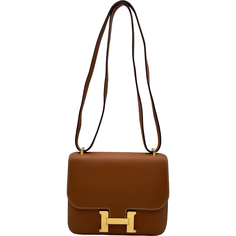 エルメス　オアジス　ゴールド　箱袋ショップカード付き　ソールカバー付き 37 エルメス HERMES コンスタンス3 ミニ D刻印 ゴールド ゴールド金具