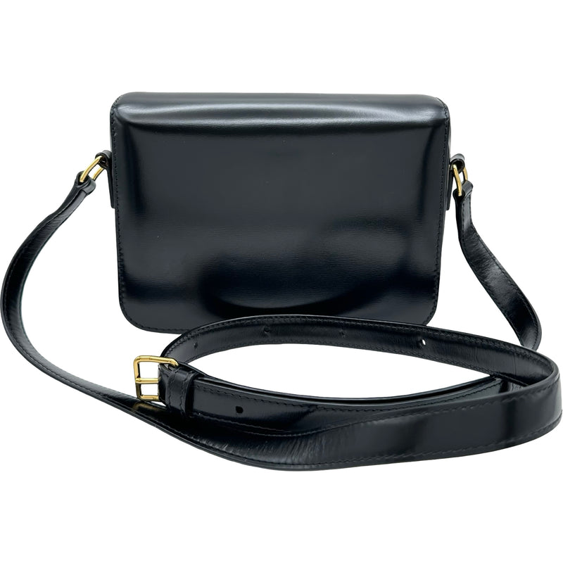 セリーヌ CELINE ティーントリオンフバッグ 188423 ブラック ゴールド