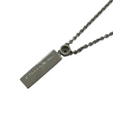 ティファニー TIFFANY＆CO ロゴプレート ネックレス ホワイトゴールド 750 ダイヤモンド ジュエリー