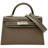 エルメス HERMES ミニケリー2 G刻印 エトゥープ シルバー金具 エプソン レディース ショルダーバッグ