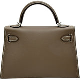 エルメス HERMES ミニケリー2 G刻印 エトゥープ シルバー金具 エプソン レディース ショルダーバッグ