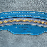 ルイ・ヴィトン LOUIS VUITTON サンジャックショッピンク M52265 ブルー エピレザー レディース ショルダーバッグ