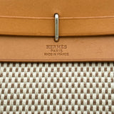 エルメス HERMES エールバッグTPM ▢G刻印 ブラック/ナチュラル シルバー金具 トワル/ヴァッシュ レディース ショルダーバッグ