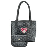 ゴヤール GOYARD アンジュミニ グレー ゴヤールディンキャンバス レディース トートバッグ