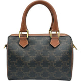 セリーヌ CELINE トリオンフ スモールボストン 113772 タン ゴールド金具 トリオンフキャンバス/カーフ レディース ショルダーバッグ